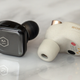 Despite being smaller, the Master & Dynamic MW08 wireless earbuds (left) include 11mm drivers, compared to the 6mm drivers in the larger Sony WF-1000XM3 earbuds (right).